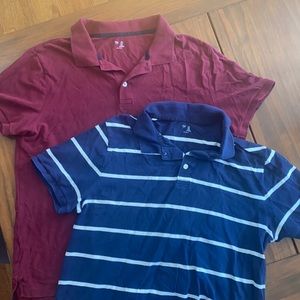 Two Gap men's collared shirts